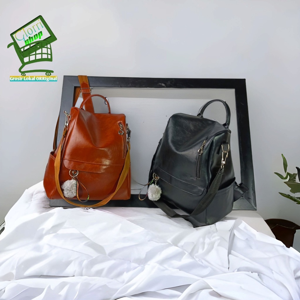 Tas Ransel Wanita bisa Kekantor Kesekolah Kuliah Kekinian Dengan Kulit Lembut Penuh Cocok Buat Para Gadis Remaja Polos