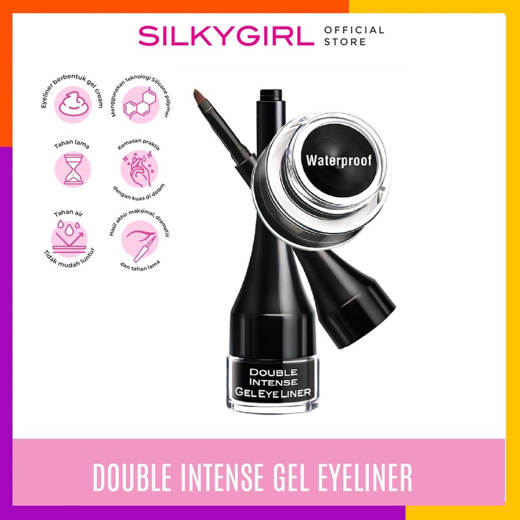 SILKYGIRL DOUBLE INTENSE GEL EYE LINER 2.3 gr / BPOM