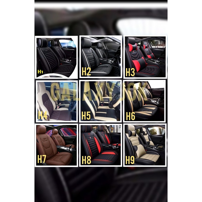 Cover jok mobil+sarung jok mobil+kulit jok mobil kualitas super+2 baris bangku+ fullset+brio+jazz+au