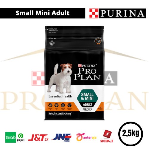 proplan pro plan small mini adult optilife 2,5kg makanan anjing dog