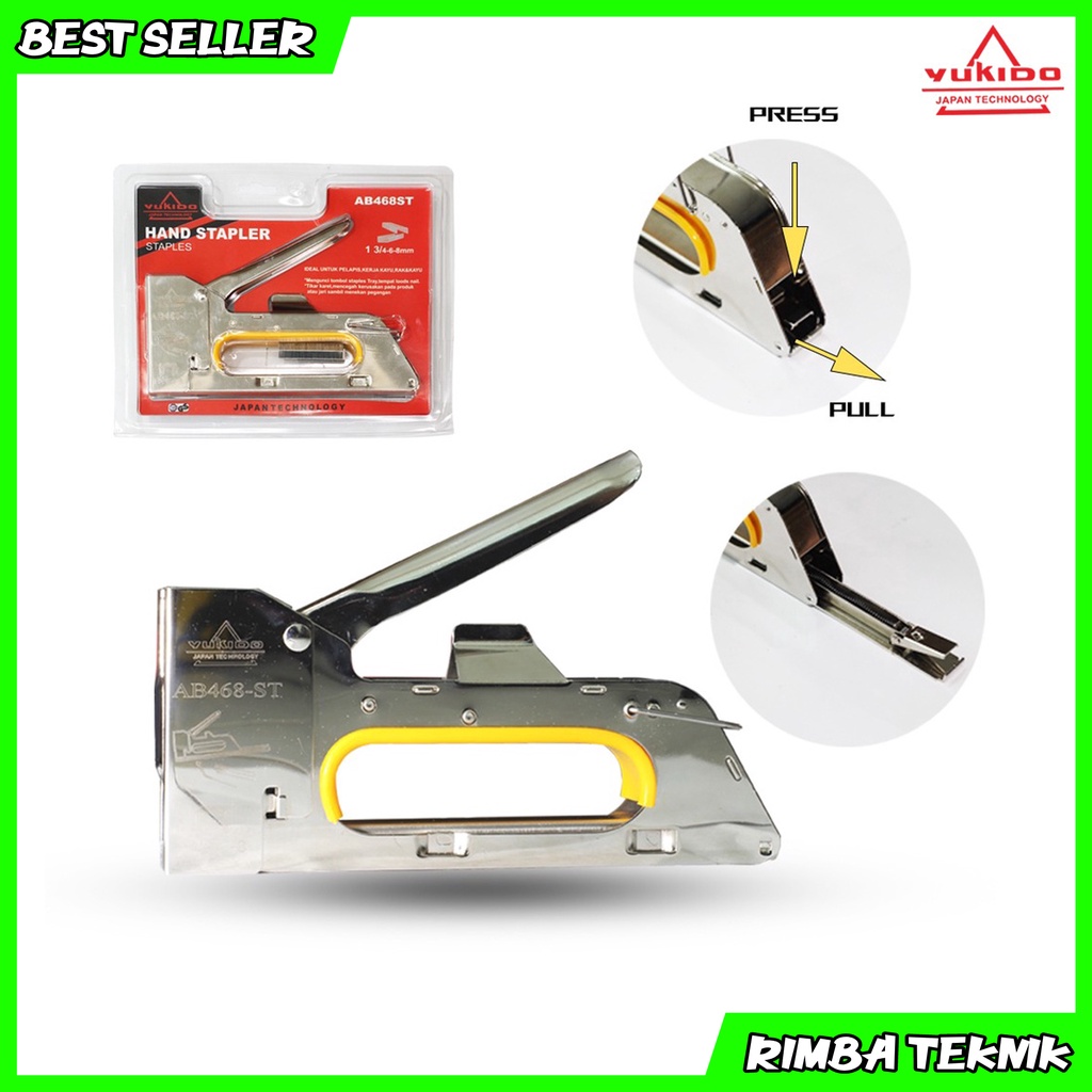 [INCLUDE ISI STAPLES] YUKIDO Staple Gun 3 in 1 Way Heavy Duty Staples Tembak hekter jok