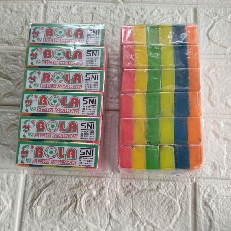 Bola Lilin Mainan Plastisin Malemped Mainan Anak Murah Grosir/ Malampet