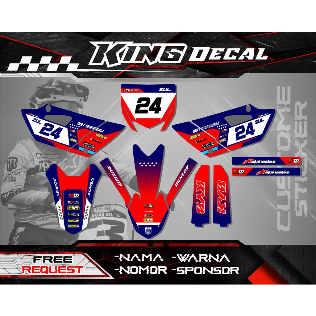 DECAL YZ 85 NEW BEBEK STIKER YZ STIKER GTX DECAL RBT STIKER RBT