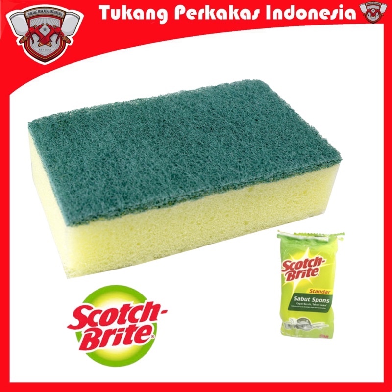 Scotch brite 3M sabut spons cuci piring basic ID T36