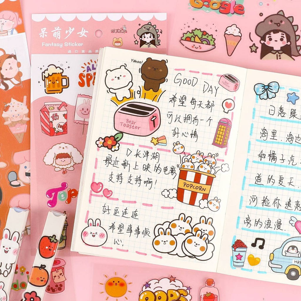 

Stiker Motif Kartun Lucu Animasi Warna-Warni Tahan Air Untuk Dekorasi