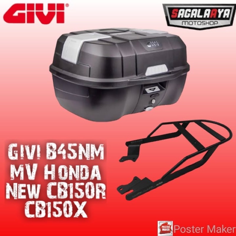 Givi B45NM B45 NM Atlas Bracket Top Box Original Givi MV New CB150R CB150X