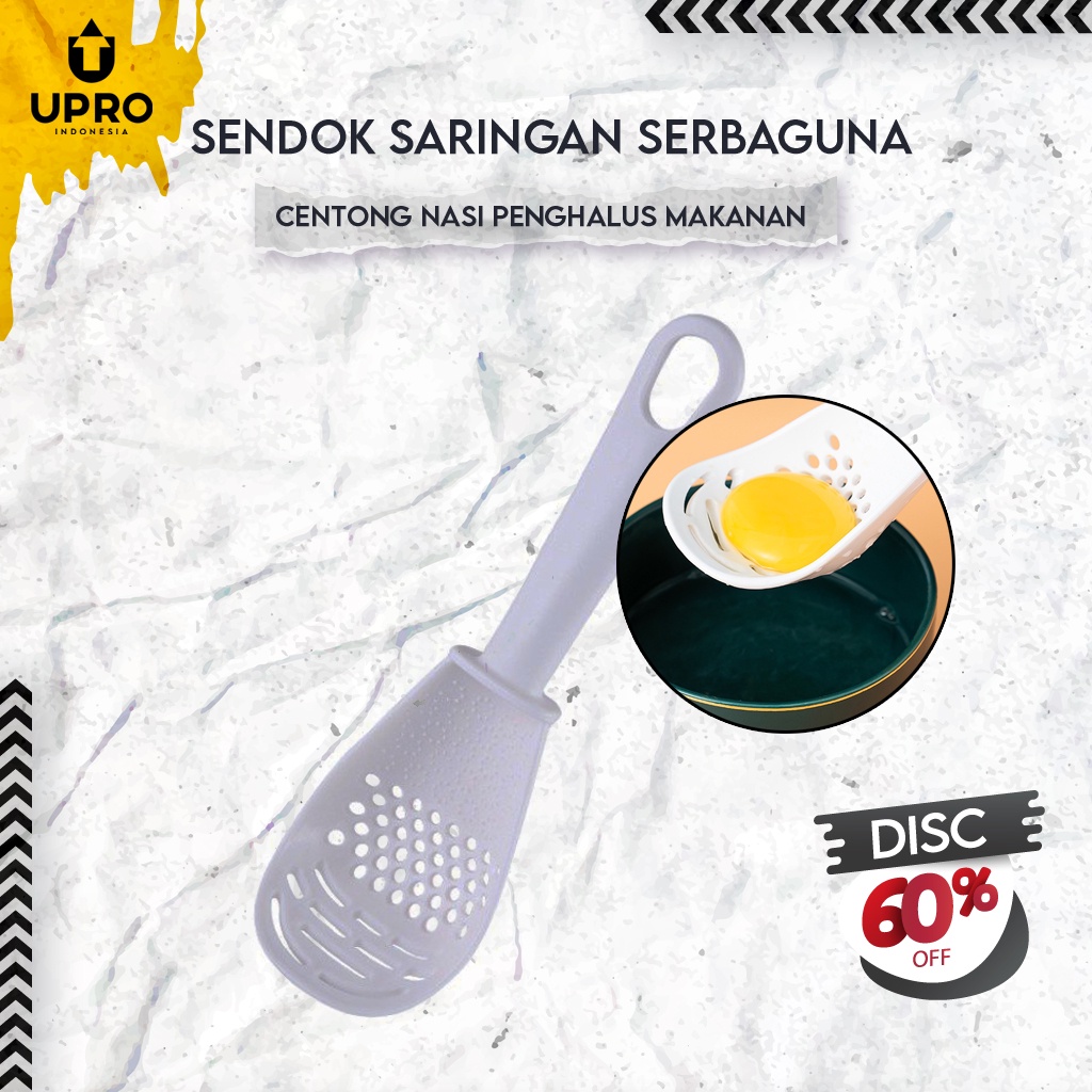 Sendok Saringan Masak Centong Nasi Penghalus Makanan Serbaguna