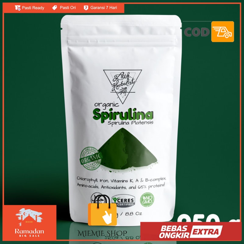 

Bubuk Spirulina Organik / Organic Spirulina Powder - 250 grams