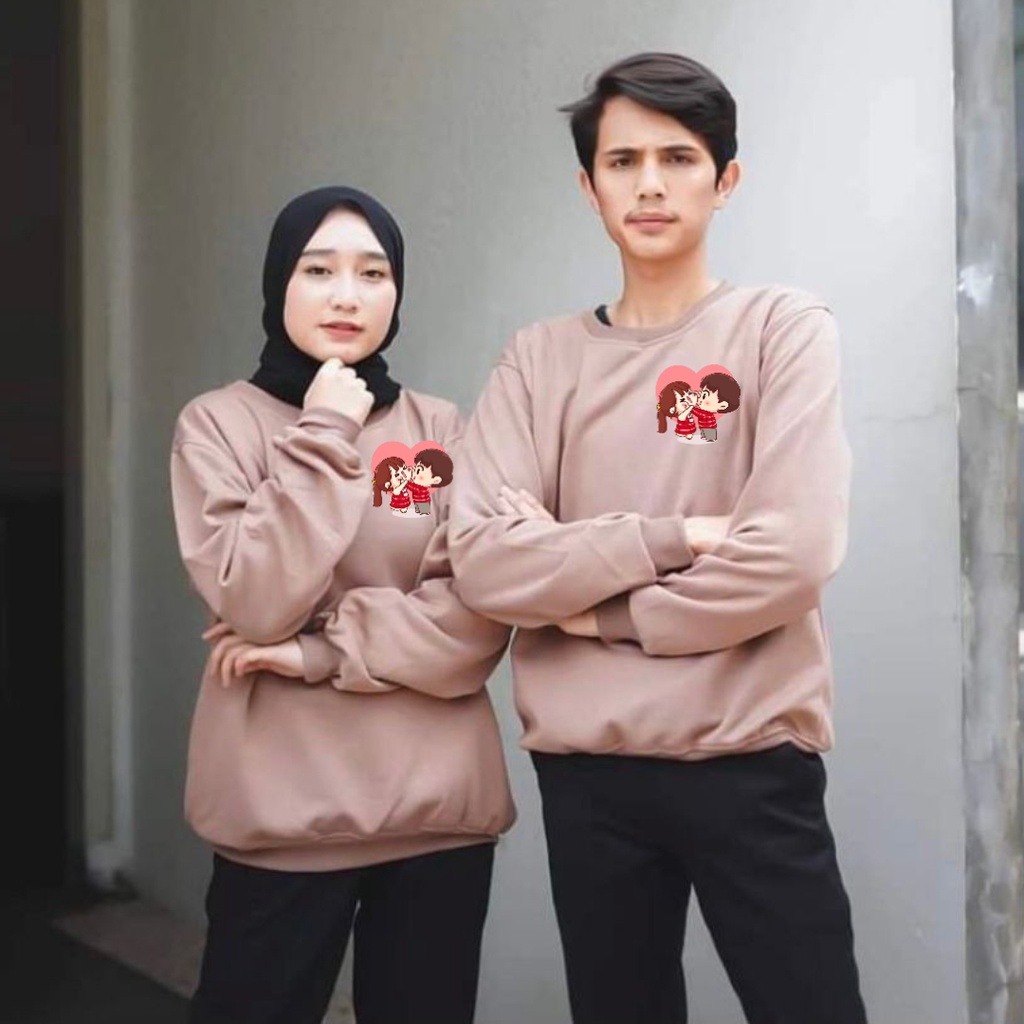 baju lengan panjang COUPLE love / kaos distro trendy keren dan kekinian / kaos terlarid