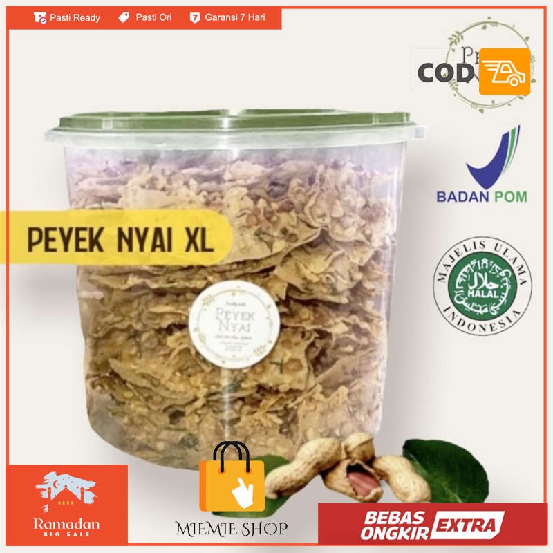 

Rempeyek Peyek Nyai Kacang XL