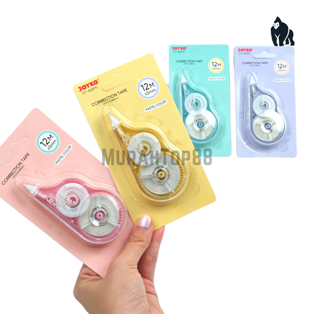 

Correction Tape Joyko CT-522PTL Pastel Color / Tipex Kertas Roll / Pita Koreksi Tip X 12 meter x 5 mm