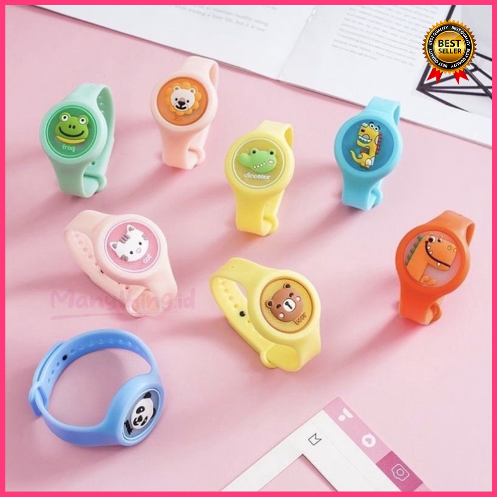 GELANG Anti Nyamuk BAYI / ANAK Gambar Lucu Kartun Untuk Baby dan Anak / JAM anti nyamuk anak