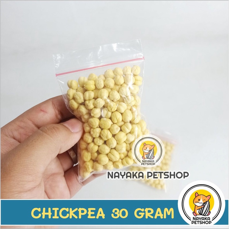 Camilan Hamster Kacang Chickpea 30 gram Cemilan Kacang Arab Ekstra Food Camilan Hewan