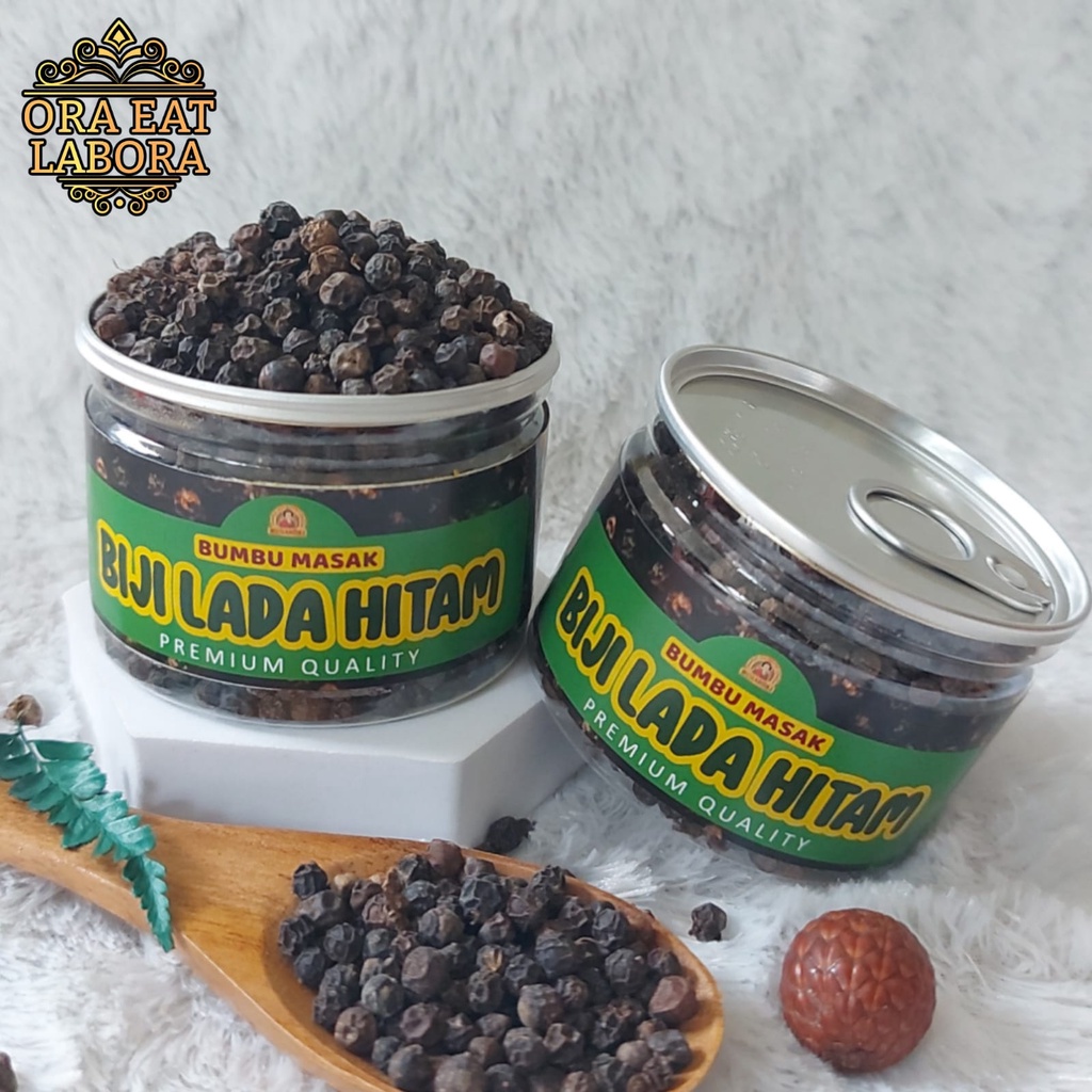 

Can Rempah Biji Lada Hitam Bumbu Dapur Merica Bulat Black Pepper Kualitas Premium - Ora Eat Labora