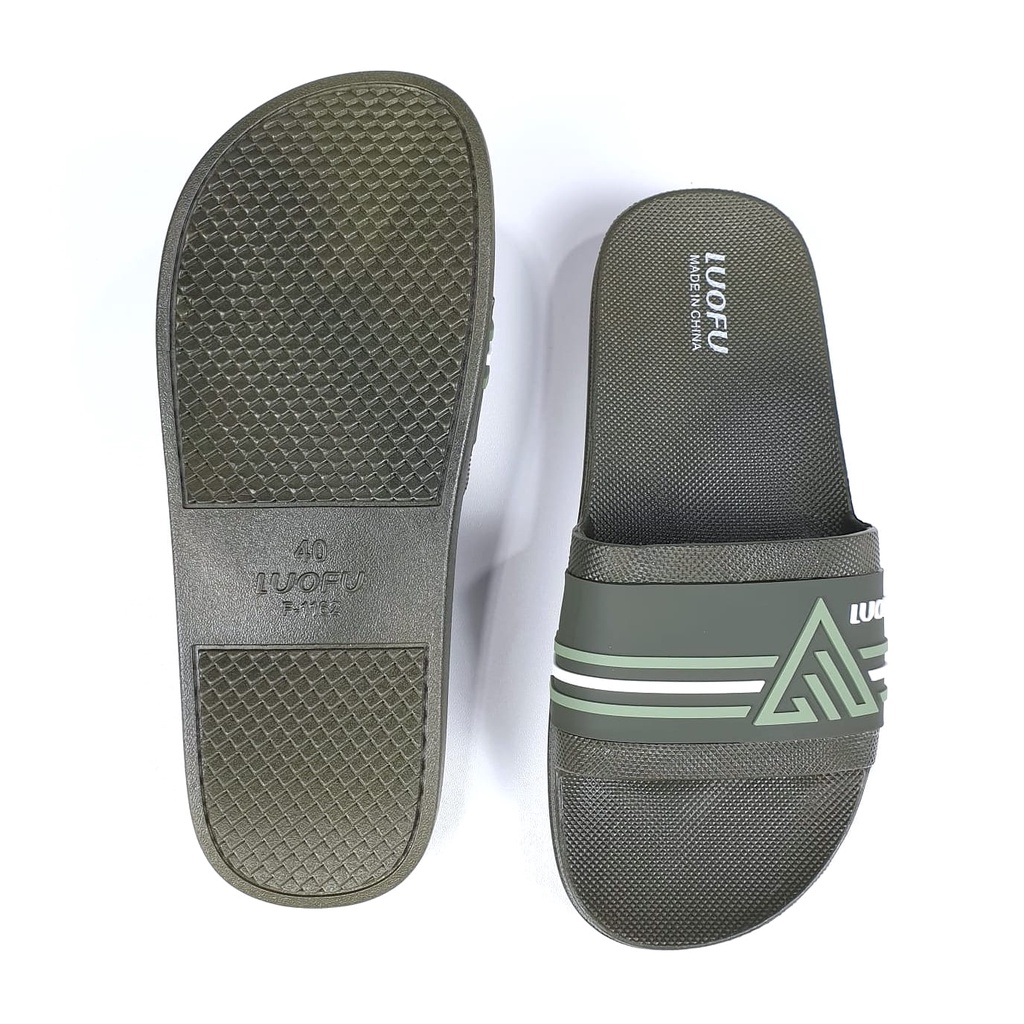 LUOFU ORIGINAL jelly sandal cowok selop luofu karet import sendal pria F1162E70