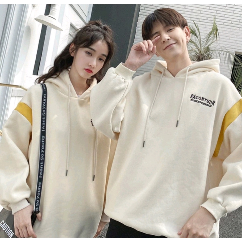 RACOUNTER HOODIE SWEATER PRIA WANITA HOODIE UNISEX KOREAN STYLE OUTFIT KEREN