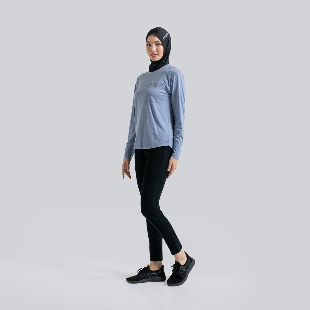 NOORE - Essentials - Zola Top - Light Grey - Pakaian Olahraga