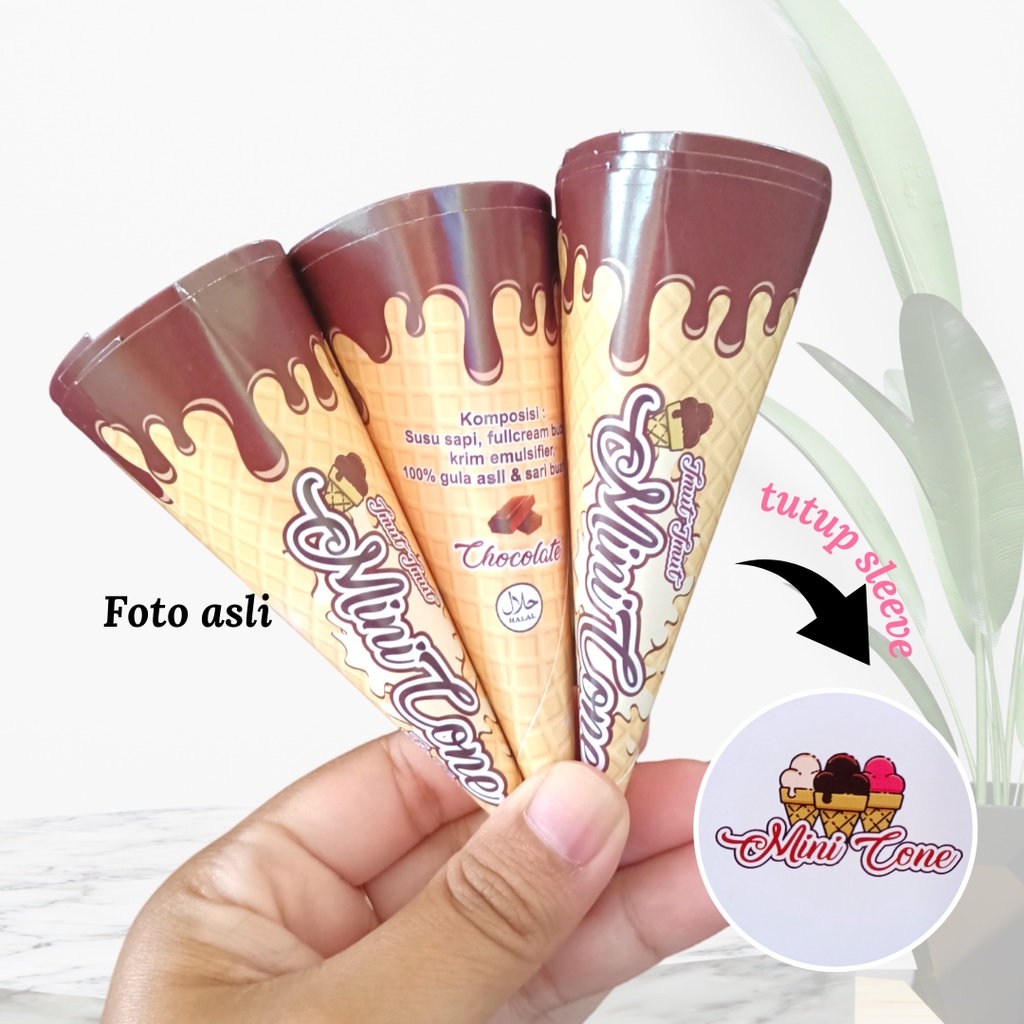 Helle_Bore Cetak Kemasan Es Krim Cone Mini / Jual Kemasan Cone Kecil / Pembuat Kemasan Mini Cone Es