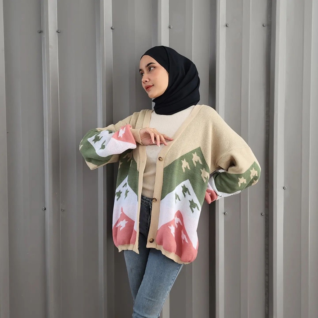 [CYC | COD] Outwear Dena Outer | Rajut Tebal Cardigan Wanita Trendy Murah