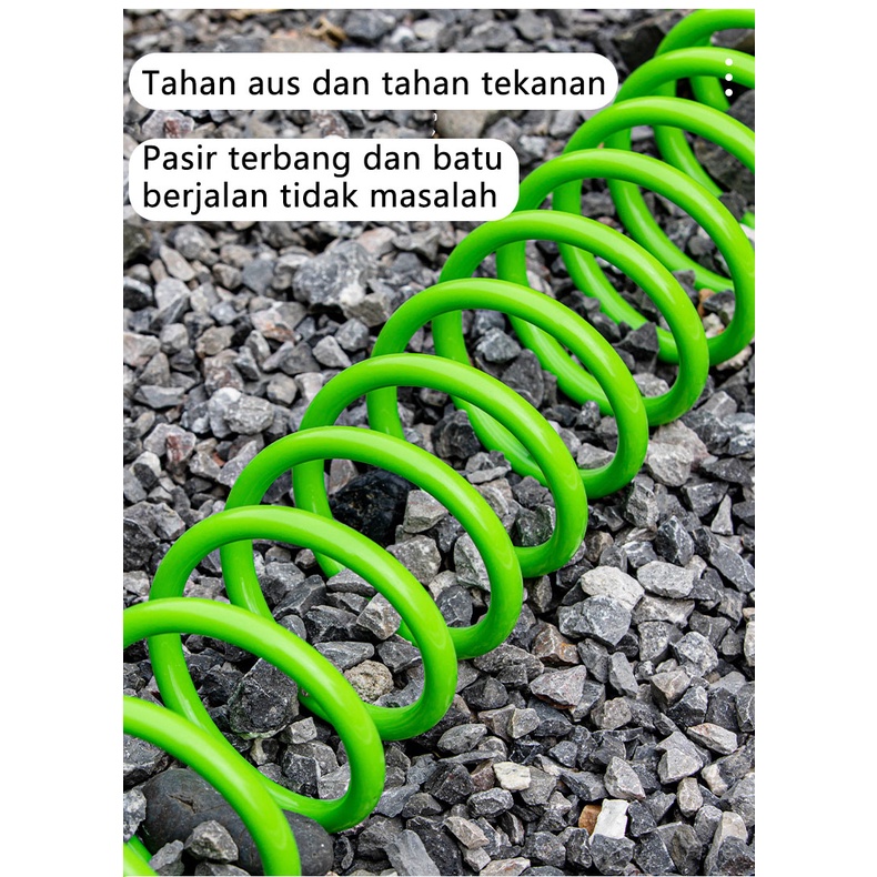 15M/20M/30M/40M Retractable Coil Magic Fleksibel Taman Selang Air Pembersih Mobil musim Semi Pipa Selang Plastik Penyiraman Tanaman W/Spray Gun