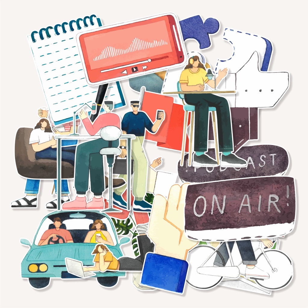 

( 20 pcs )cetak stiker satuan bisa cutting murah STAY CONNECT-watercolor/random/murah