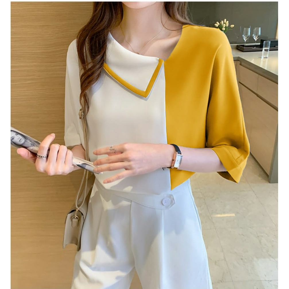 [MCFK] Blouse Oliva / Blouse Wanita Dewasa Cantik / Atasan Wanita Korea / Baju Wanita Model Baru / Blus / Fashion Wanita