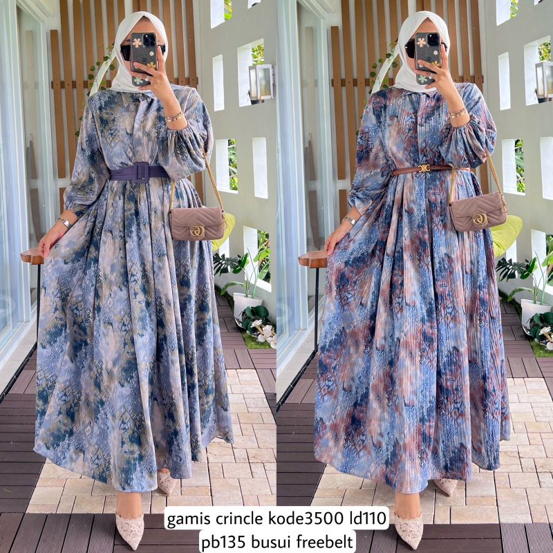 GAMIS CRINCKLE 3500 terlaris alvaro