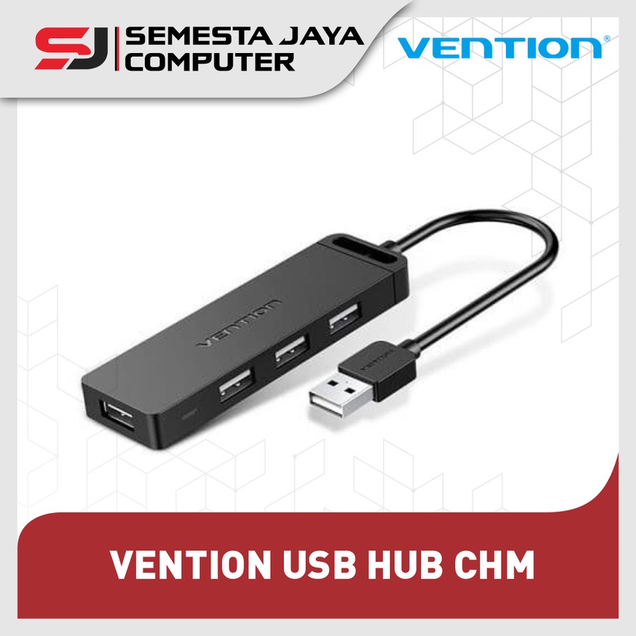 USB HUB 4 PORT USB 2.0 WITH POWER VENTION CHMBD 0.5 METER