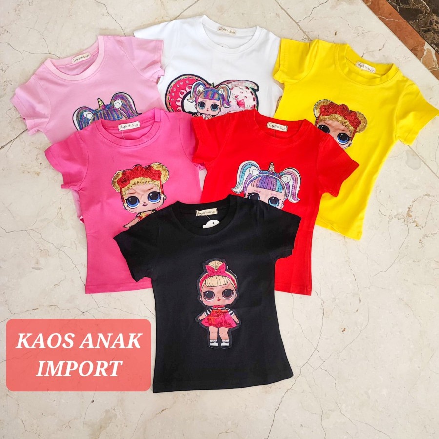 KAOS ANAK IMPORT MOTIF RANDOM