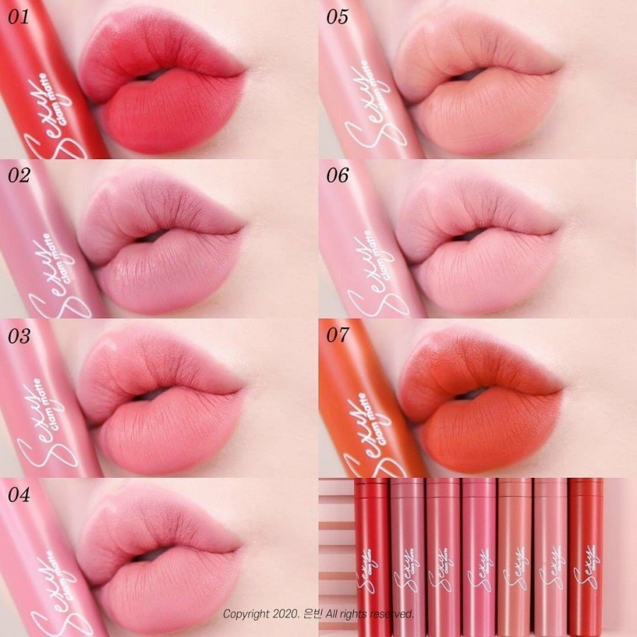 Lipstik Matte Waterproof Sexy Glam Matte Melembabkan Bibir