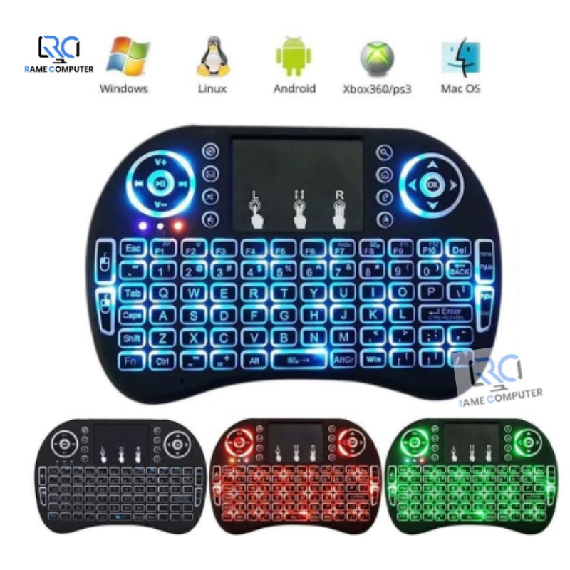 Mini i8 backlit Keyboard Wireless led Backlight Android Touchpad Mouse Tv Box