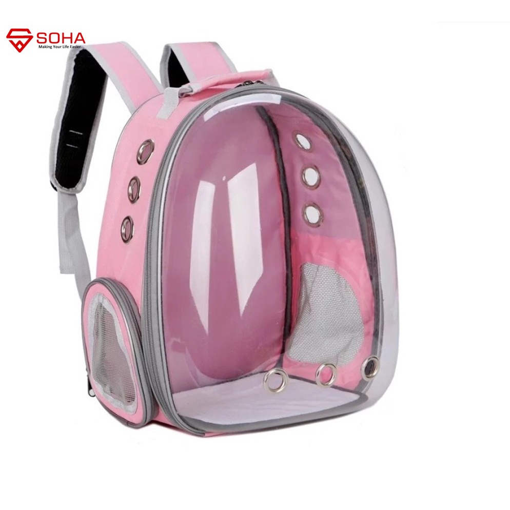 Tas Pet Model Astronot Transparant Traveling Model Ransel Cocok Kucing Anjing Hewan Peliharaan Bahan Waterproof Backpack for Pet