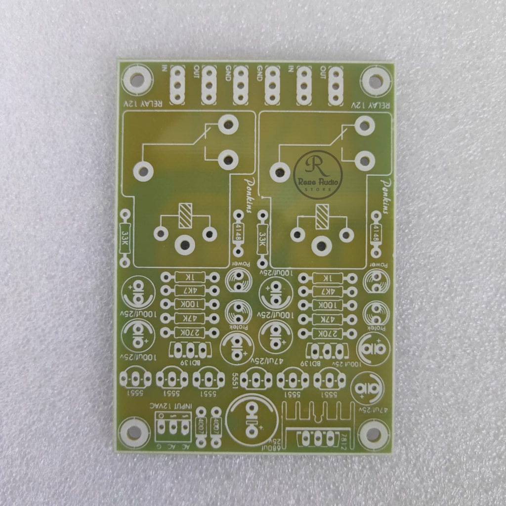 PCB Protek Speaker Stereo / Protektor / Protector Bahan Fiber FR4