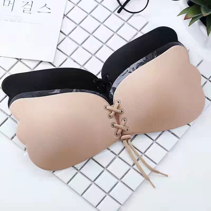 MMM Bra Pad Wings Angel Tempel 6674 Tambahan Pads Foam Silicone Busa BH Tempel Party Backless Super Nyaman Cup Padding Bikini