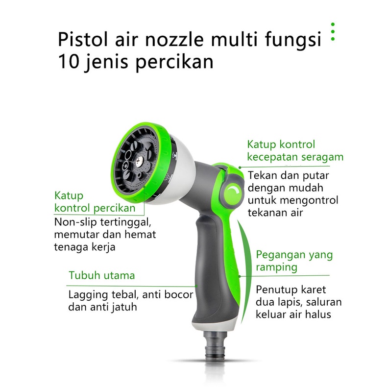 15M/20M/30M/40M Retractable Coil Magic Fleksibel Taman Selang Air Pembersih Mobil musim Semi Pipa Selang Plastik Penyiraman Tanaman W/Spray Gun