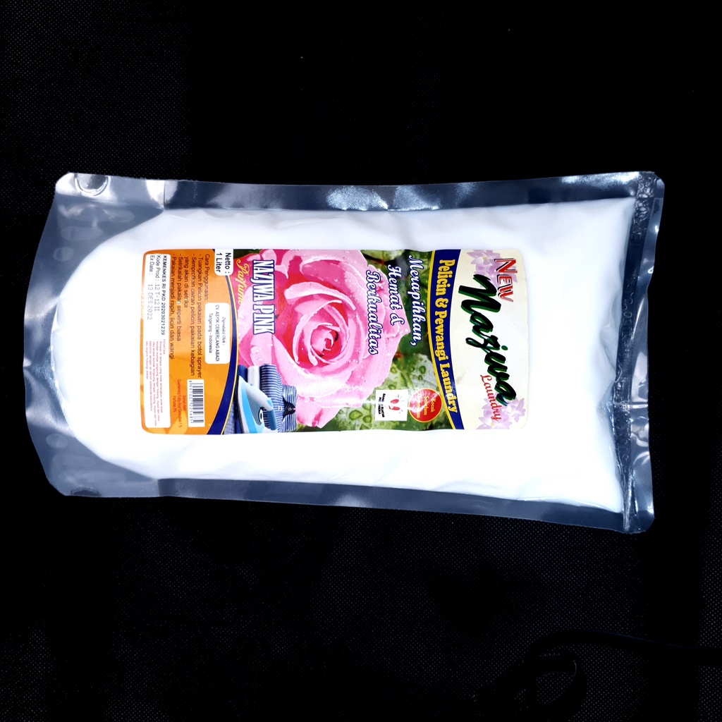 [REFILL] 1LTR PELICIN SETRIKA UNTUK PAKAIAN LAUNDRY/ LONDRY &PEWANGI PAKAIAN NAJWA PINK HARUM MURAH