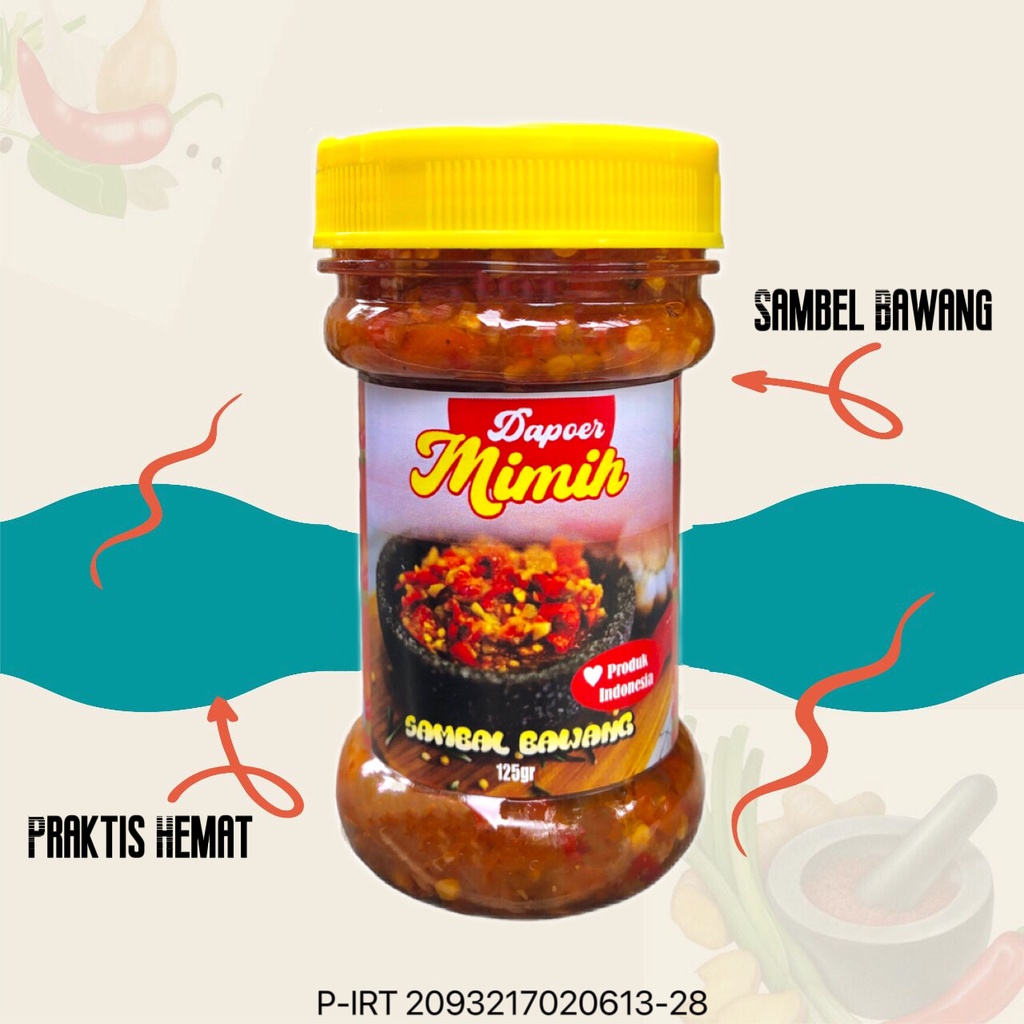 

Dapoer Mimih Sambal Bawang Sambel Geprek Sambel Bawang Pedas 125 Gram