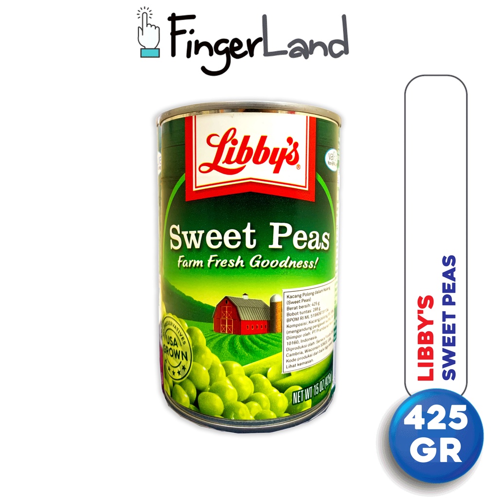 

LIBBY'S Sweet Peas-S 425 gram Kacang Polong Kaleng