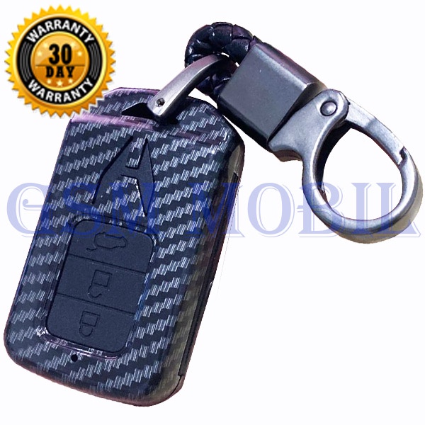 Case Carbon Smartkey Cover Key Kunci Honda CRV Civic 3 Tombol - 7101