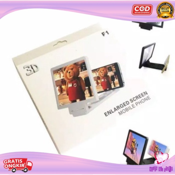 Kaca Pembesar Layar Hp 3D / Pembesar Layar Untuk Nonton