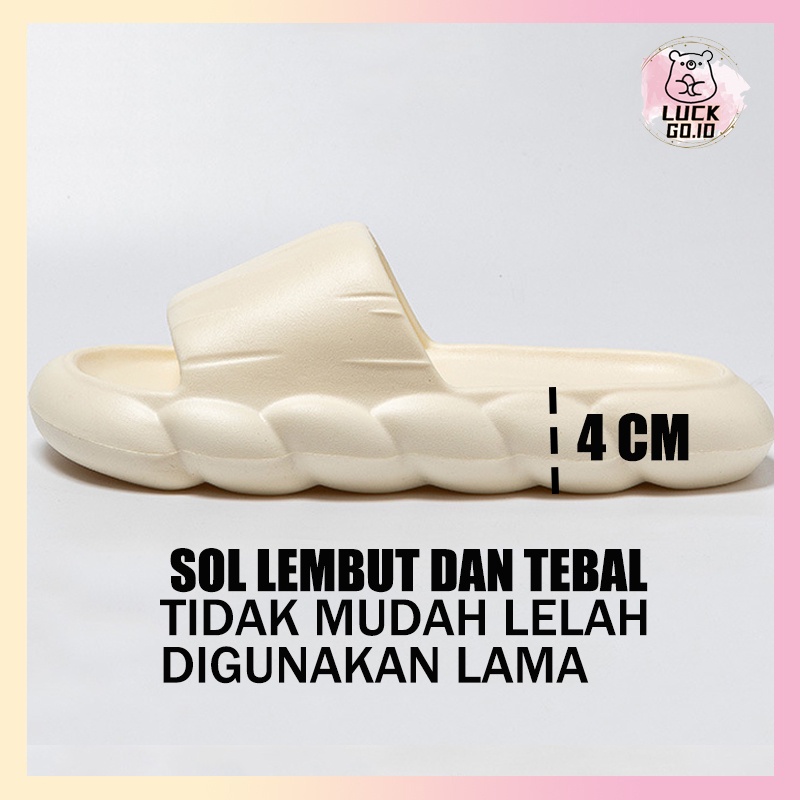 Sendal Slop Sendal Wanita Jelly Import Sendal Wanita Kekinian Sandal Karet Sandal Rumah Empuk Berkualitas Slipper Sandal Couple Polos EVA