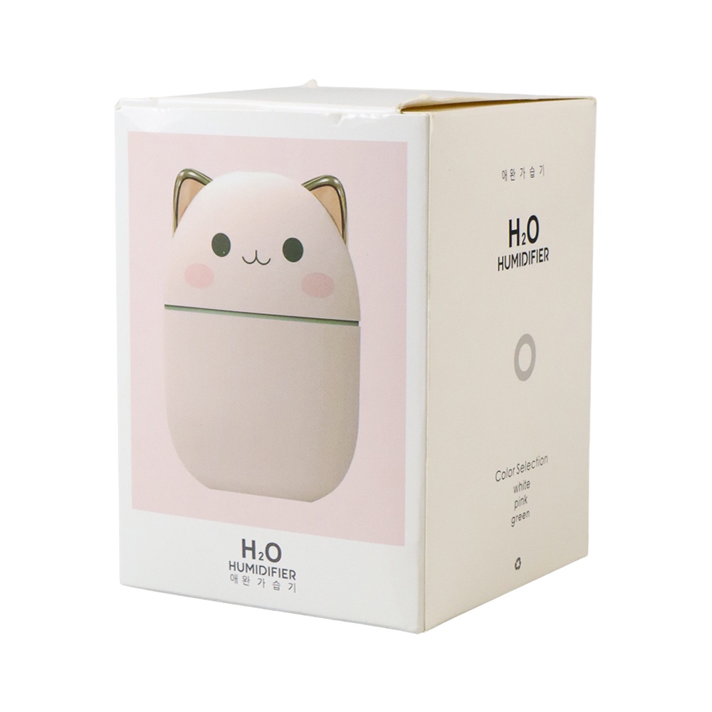 PELEMBAB RUANGAN AIR HUMIDIFIER ULTRASONIC HUMI CUTE CAT A301 DIFFUSER AROMATHERAPY KUCING LUCU IMUT 250ML