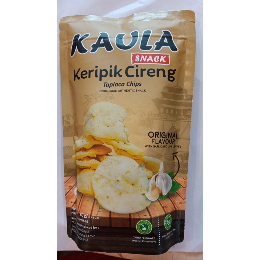 

Kaula Snack kripik cireng Original 80g BUY 2 GET 1 FREE