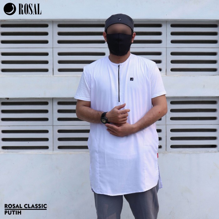 Rompi Sholat ROSAL Classic Rompi Sholat Shalat Salat Solat Original - Putih, M(J7S1) rompi sholat pr