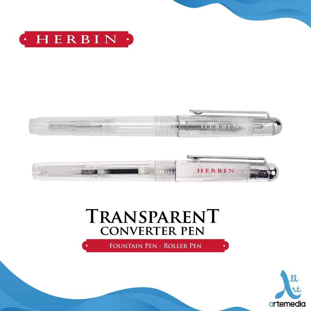 

Pulpen Isi Ulang Herbin Transparent Converter Pen Roller Fountain Pen