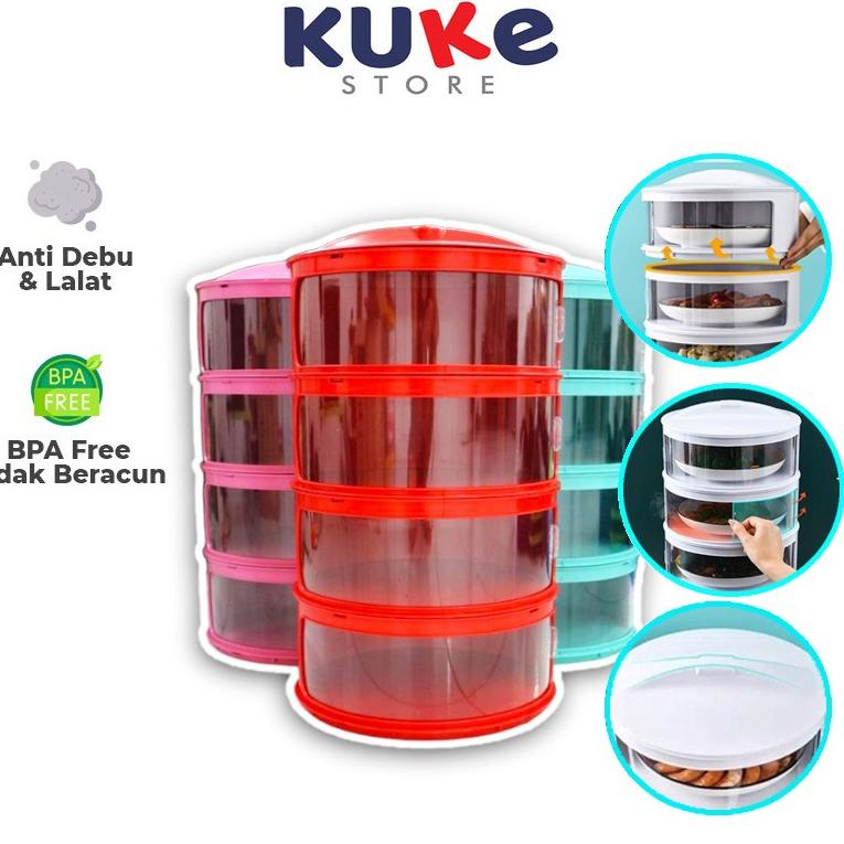 CHEKOUT Tudung Saji 4 Susun / Rak Susun / Penutup Susun