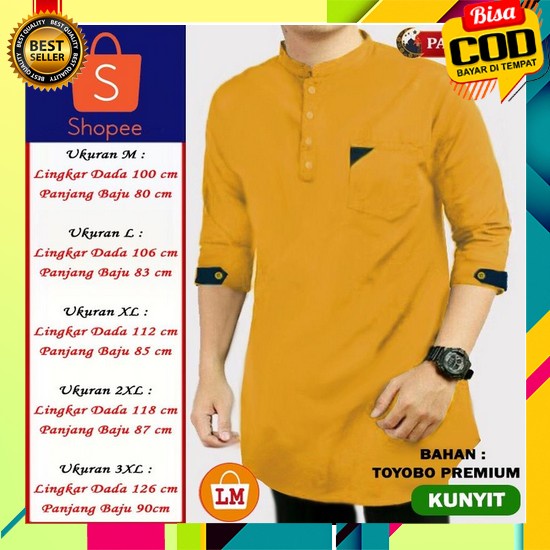 Fashion Muslim Pria Terbaru 2023 Kemeja Muslim Laki Distro Pakistan Toyobo Lebaran Atasa Cowo Modern