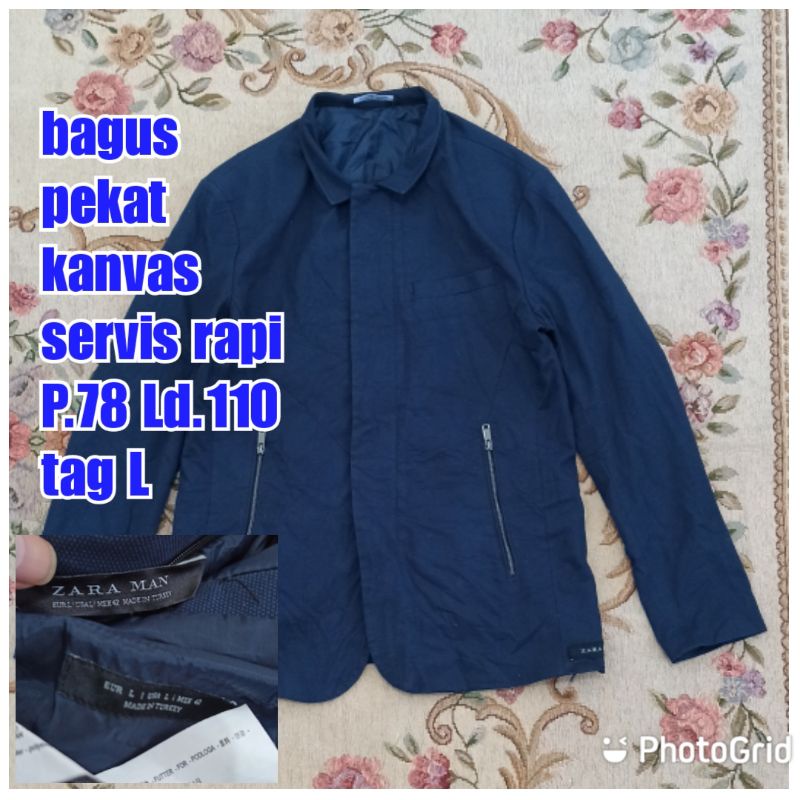 jaket blazer outer outwear casual work kerja pria laki-laki cowok zara man