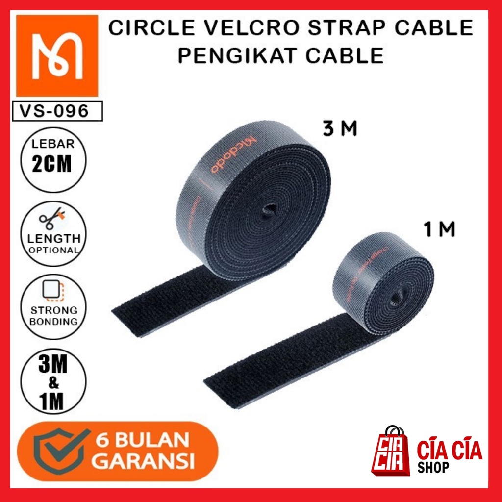 MCDODO VELCRO Cable Strap Pengikat Perekat Kabel Ties Cable Organizer Strap Tali Pengikat Kabel