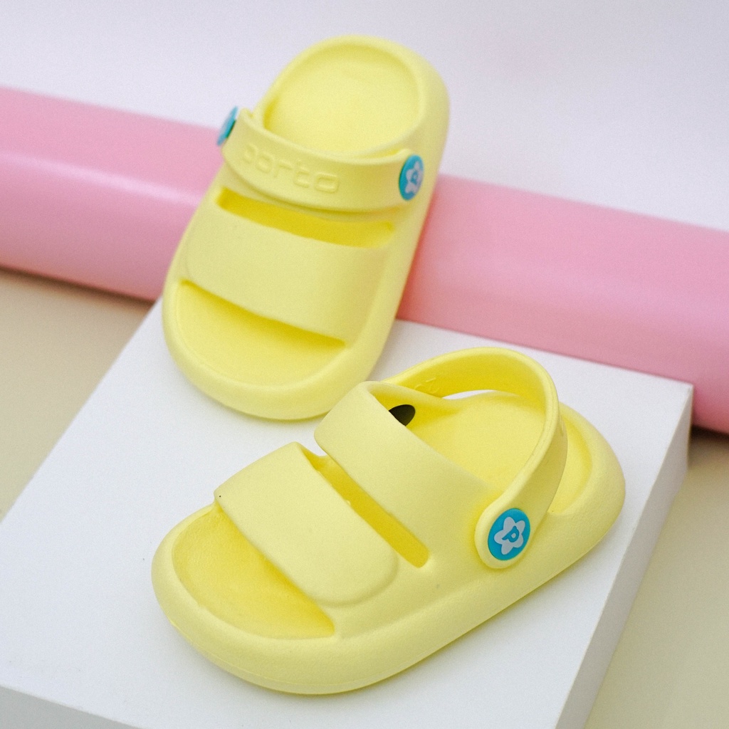 1049T - Porto Leveling Sandal Selop Anak Perempuan Laki-Laki Sandal Karet Tali Tidak Licin New Arrival